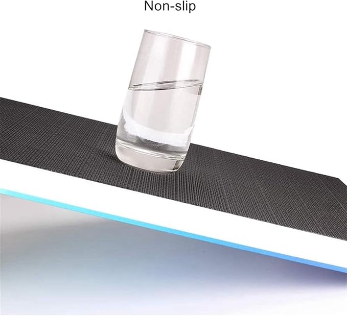 Black PVC Placemat Set of 1/6/10 Square Bamboo Tableware Pad Heat Wipe Clean - Image 6