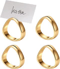 Gold Triangle Napkin Rings Set of 4 by Getfitsoo
