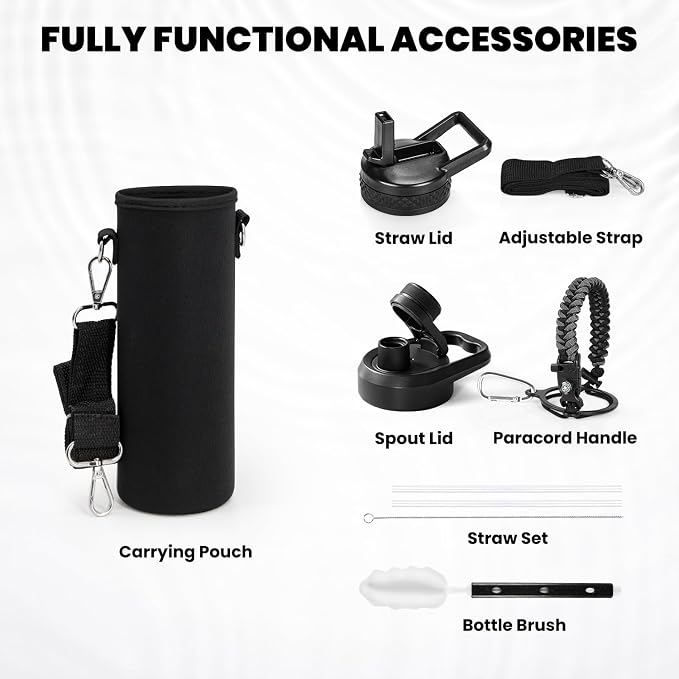 RAYMYLO Insulated Water Bottle 20 oz, Triple Wall Vacuum Stainless Steel | - Image 5
