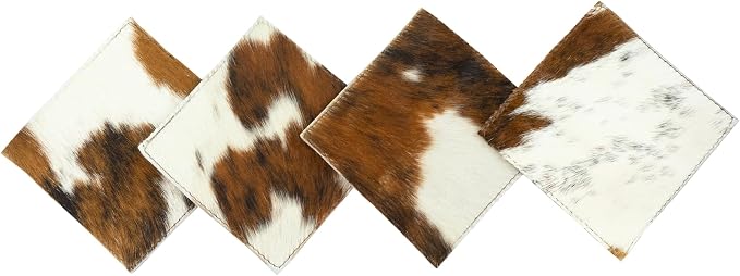 RODEO Handmade Leather Cowhide Coasters - Image 2