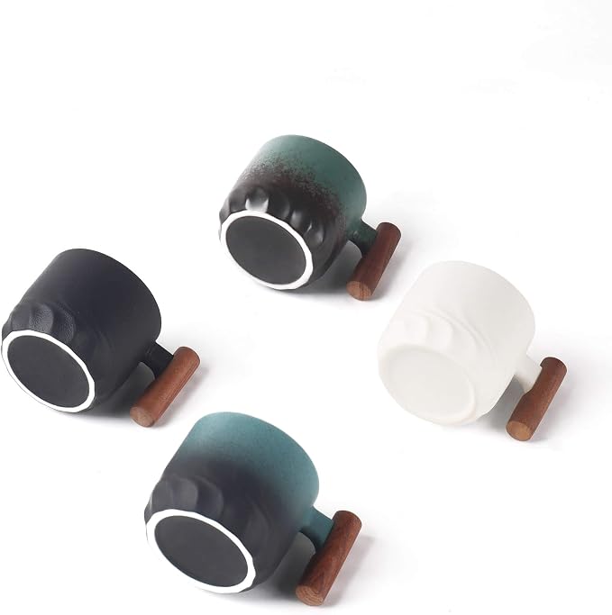 Zurucily Porcelain Espresso Cups Set of 2, Small Tea Cups, 2 oz Ceramic - Image 5