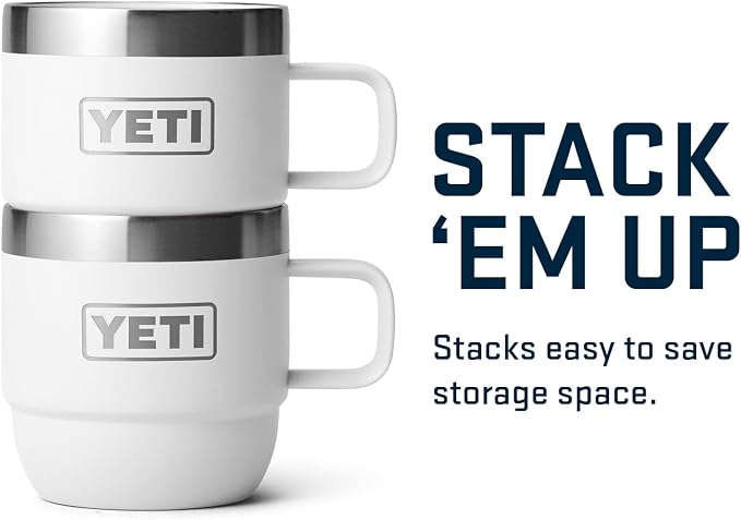 YETI Rambler 6 oz Stackable Mug, Stainless Steel, Vacuum Insulated - Image 5