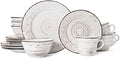 Pfaltzgraff Trellis Coastal 16-Piece Dinnerware Set, Service by Pfaltzgraff