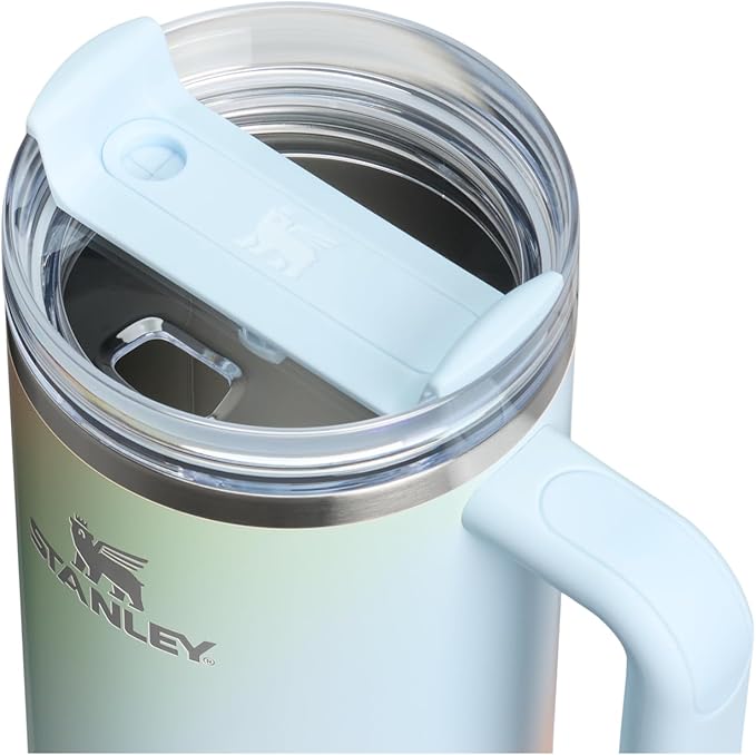 STANLEY Quencher H2.0 Flow State Tumbler, 40 oz, Sunrise Spiral | Handle and - Image 2