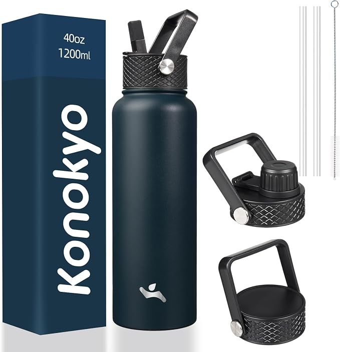 Konokyo 40 oz Insulated Stainless Steel Water Bottle by Konokyo
