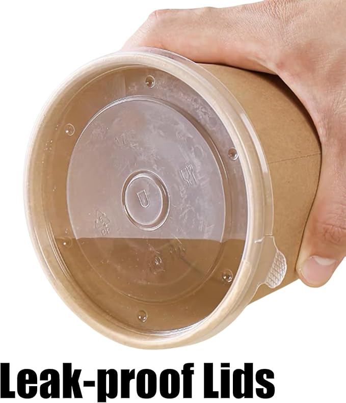 80 Pack Paper Soup Containers - Image 4
