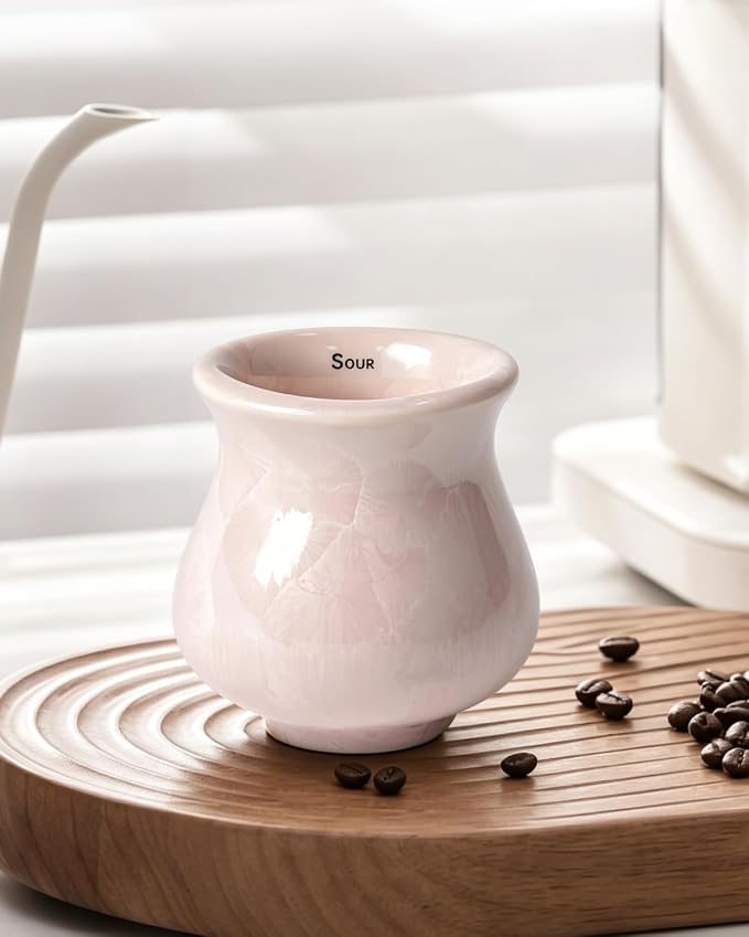 Ceramic Espresso Tasting Cup 4oz Handcrafted Ice Crackle Porcelain Cortado & - Image 2