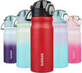 BJPKPK 18 oz Water Bottle with Straw & Handle, Insulated Stainless Flask | Leak by BJPKPK