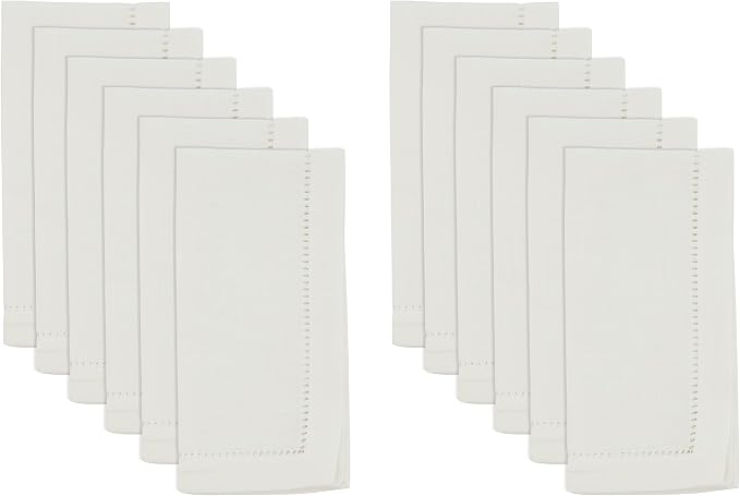 SARO LIFESTYLE Hemstitched Border Dinner Napkin - Image 2