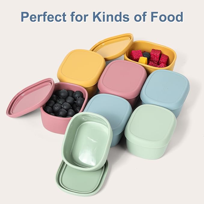 4 pcs 7 oz Silicone Snack Containers - Image 8