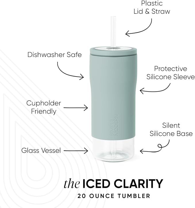 Simple Modern Glass Iced Coffee Cup - Image 2
