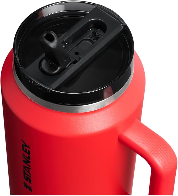 STANLEY Quencher ProTour Flipstraw Tumbler, 64 oz, Chili Black | Built-In Straw - Image 2