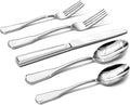 KINGSTONE 20-Piece Silverware Set, 18/10 Stainless Steel Flatware Set for 4, Tableware Cutlery Set, Utensil Sets for Home Restaurant, Mirror Finish, Dishwasher Safe