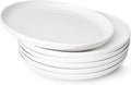 Sweese Porcelain Dinner Plates Set of 6, 10 Inch Lightweight Round Dish Set by Sweese