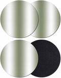 Ombre Seaweed Green Coasters Set of 4, Modern Minimalist Geometric Gradient by PIEPLE