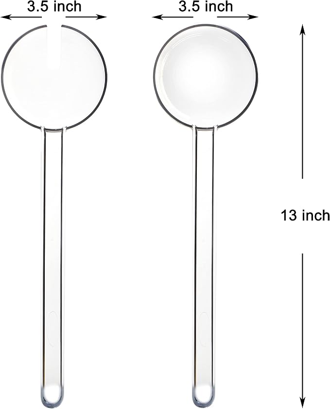 Youngever 4 Pieces 12.8 Inch Plastic Salad Servers - Image 2