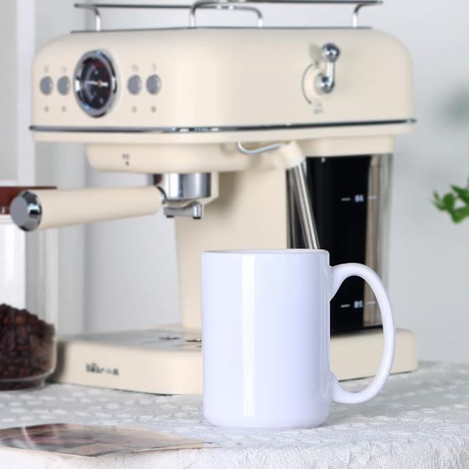 16 OZ Coffee Mug, Classic Blank Ceramic Cup - Image 5