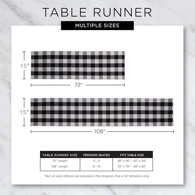 DII Woven Basic Tabletop Collection, Chevron Table Runner, Dark Brown - Image 8