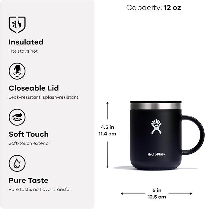 Hydro Flask Coffee Mug – Insulated Stainless Steel, Non Spill, Leak Resistant - Image 5