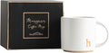 COLLECTIVE HOME Ceramic Coffee Mug, 15 oz Monogram Cup by COLLECTIVEHOME