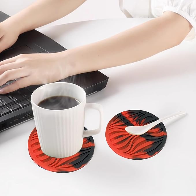 Silicone Coaster Set of 6 Pieces - Image 8