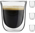 JoyJolt Javaah Double Walled Espresso Glasses Espresso Cups Set of 4 | 2-Ounces by JoyJolt