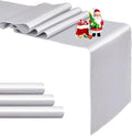 4-Pack Silver Satin Table Runner 12 x 108 Inch Long Bright and Smooth Silk by Pufogu