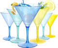 Liacere Martini Glasses Set of 6-11oz Plastic Crystal Luxury Martini by Liacere