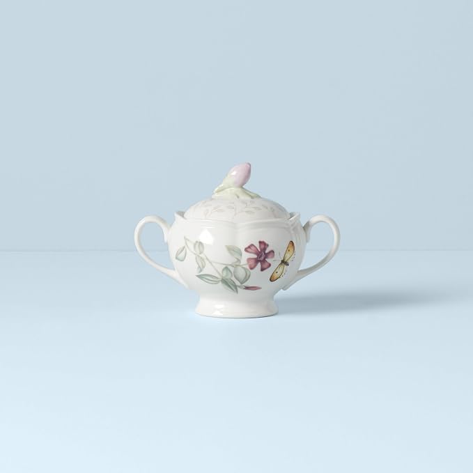 Lenox Butterfly Meadow Porcelain Sugar Bowl - Image 2