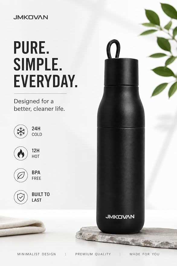 Slim insulated Stainless Steel Water Bottle - Image 7