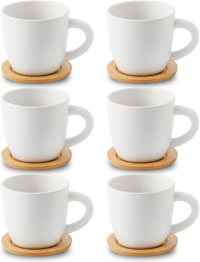HASENSE 8 oz Cappuccino Cups by Hasense