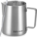 Adorever Milk Frothing Pitcher, 12oz Stainless Steel Milk Frother Cup Steaming by Adorever