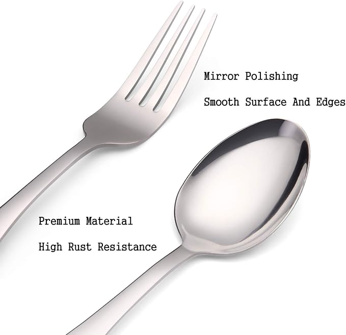 Silverware Set, 20-Piece Stainless Steel Flatware set, Tableware Cutlery Set - Image 4