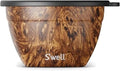 S’well Stainless Steel 64oz Salad Bowl Kit, Teakwood Finish, Includes 2oz by Swell
