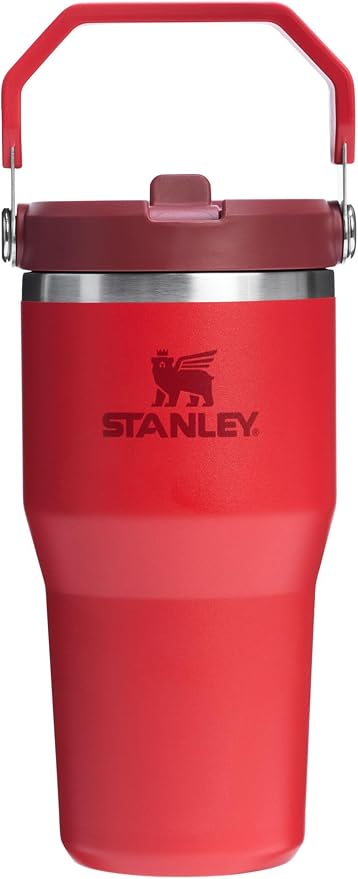 STANLEY IceFlow 2.0 Flip Straw Tumbler, 20 oz, Chili Red | Easy Carry Handle | by Unknown