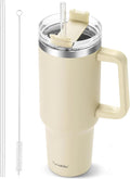 TaroKitc 40 oz Tumbler with Handle | Stainless Steel Insulated Iced Coffee Cup by TaroKitc