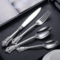 Silverware Set for 14 Durable 18/10 Stainless Steel Flatware Set Palace Style Modern Cutlery Utensils Set 56 Piece Include Knives Forks and Spoons Tableware Set for Home Kitchen Restaurant