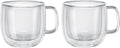 ZWILLING Sorrento Plus 2-pc Double-Wall Glass Cappuccino Mug Set by Zwilling