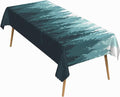 70x140 Inch Nature Rectangular Tablecloth Forest Silhouette Painting Table Cloth Waterproof Durable Table Cover for Picnic Indoor Gaming Room Decor