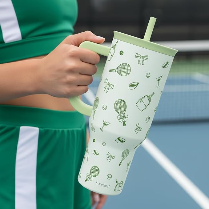 SANDJEST Tennis 40oz Tumbler - Image 6