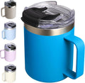 12oz Insulated Travel Coffee Mug by ALOUFEA