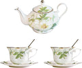 Vintage Floral Porcelain Bone China Tea Set by Unknown