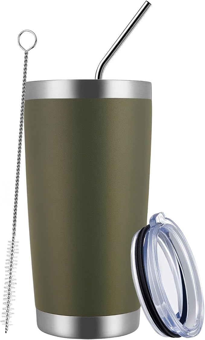 MEWAY 20oz Tumbler Cup Double Wall Vacuum Insulated Travel Mug Bulk, Stainless by MEWAY