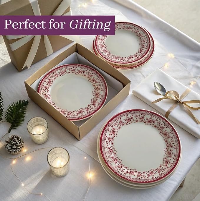 12-Piece Porcelain Dinnerware Set - Image 8
