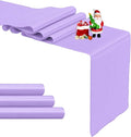 4-Pack Lavender Satin Table Runner 12 x 108 Inch Long Bright and Smooth Silk by Pufogu