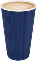 Restaurantware 16 Ounce Ripple Wall Disposable Coffee Cups, 500 Insulated by Restaurantware