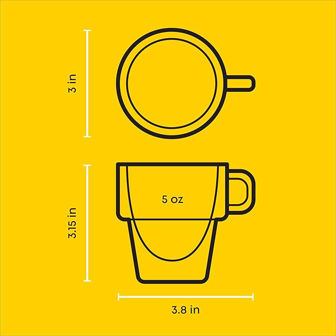 JoyJolt Stoiva Double Wall Insulated Espresso Glass Cups – 5 oz. Shot Cup - Image 2