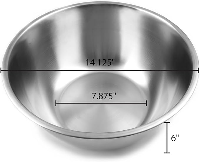 Fox Run Stainless Steel Mixing Bowl, 6.25 & 10.75 Quart Mixing Bowl Set | - Image 4