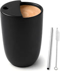 1 Pack Ceramic Coffee Mug with Sip Hole 9.5oz Retro Espresso Cup with Straw and by Ferrochef