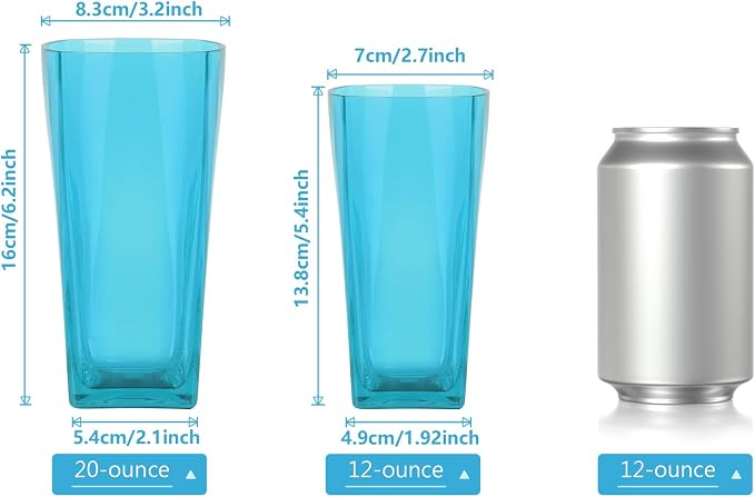 Top-spring 12 Oz Reusable Plastic Water Tumbler 6pcs Color BPA Free | Thickened - Image 6